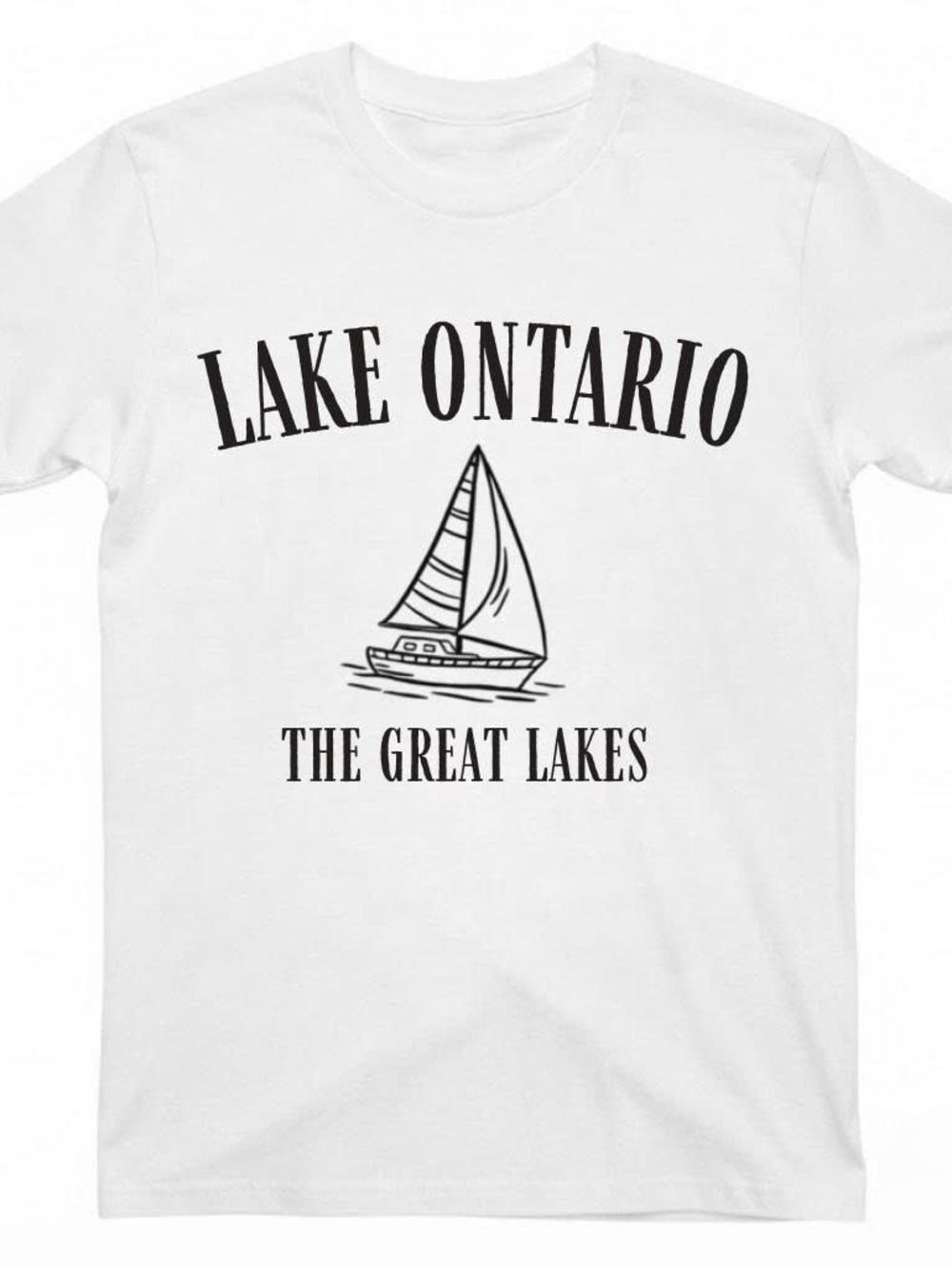 Gildan White Lake Ontario The Great Lakes Graphic Tee